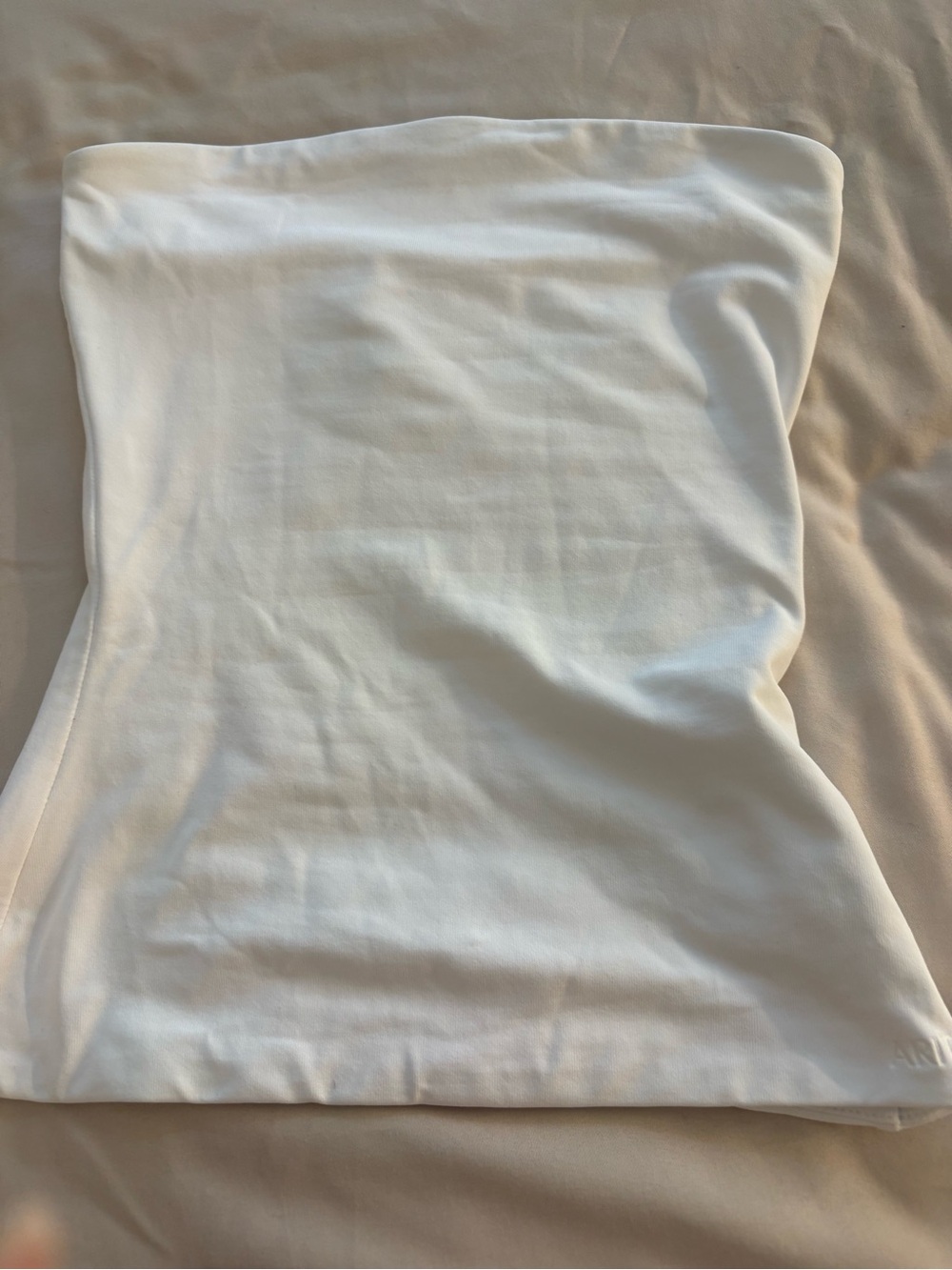 Aritzia Contour White Strapless Top